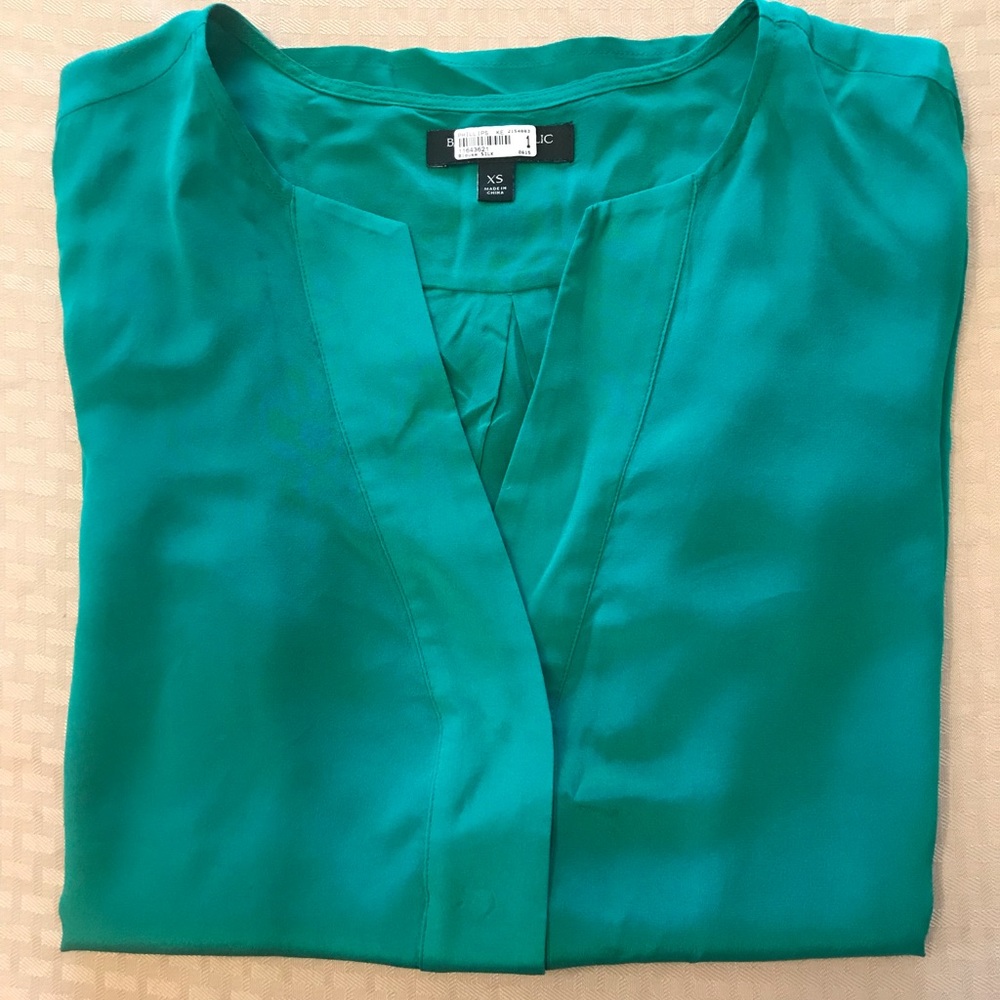 Long sleeve silk dress shirt